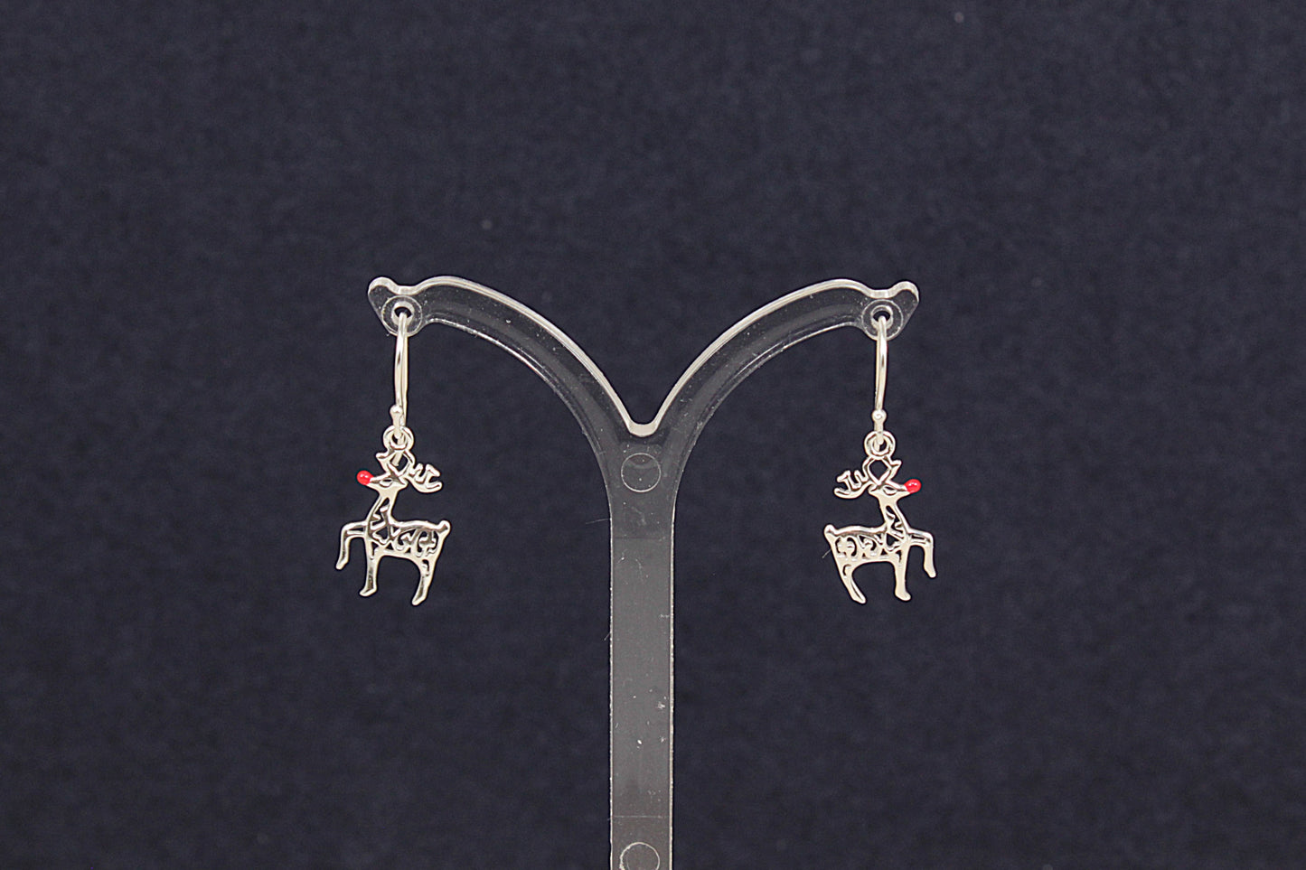Christmas ‘Rudolph’ Silver Earrings