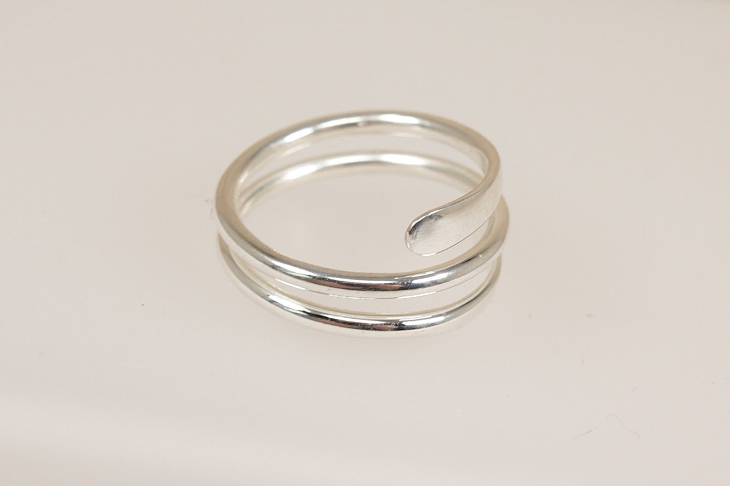 Silver Designer Coil Twist Ring