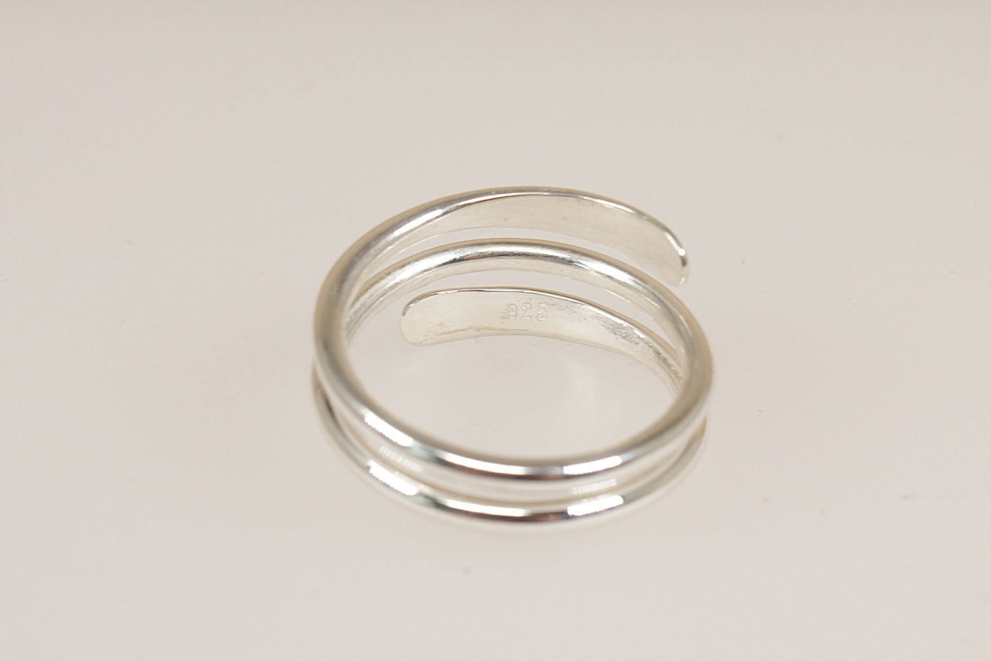 Silver Designer Coil Twist Ring