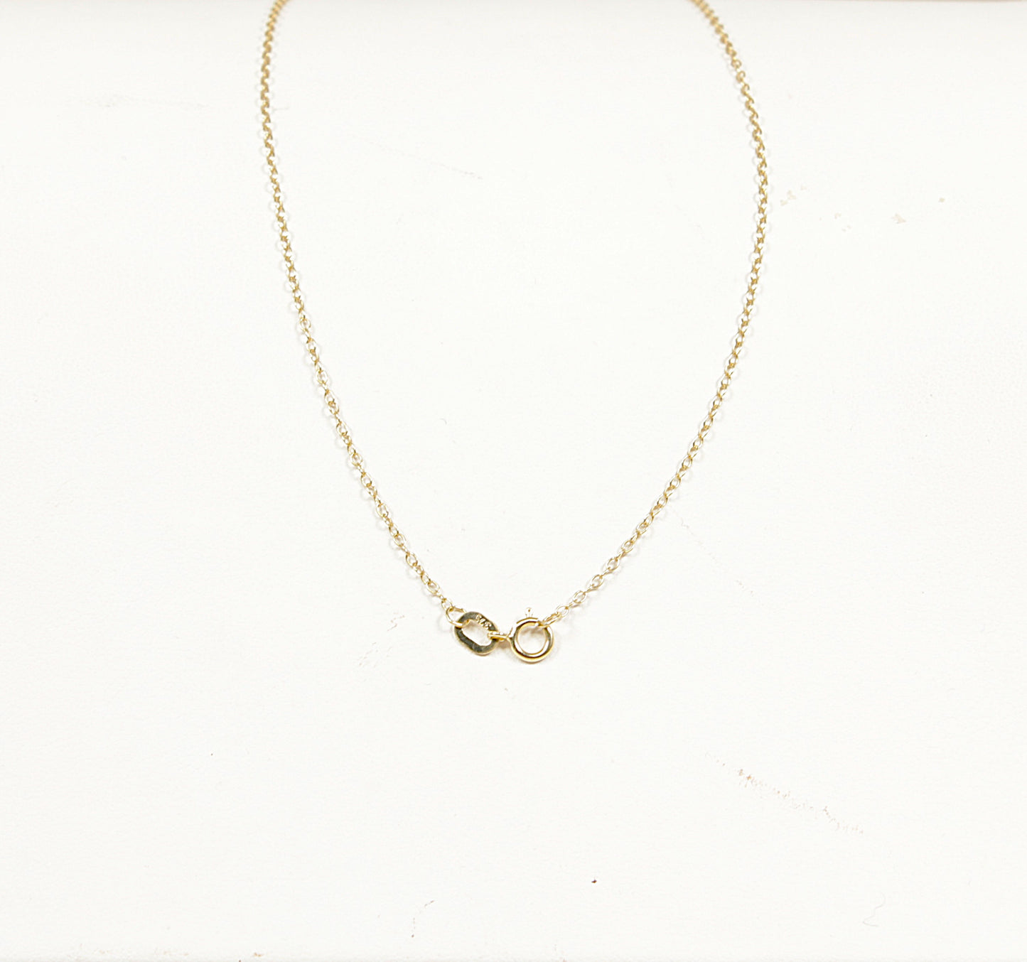 9ct Gold Pink Tourmaline Pendant & Chain Necklace