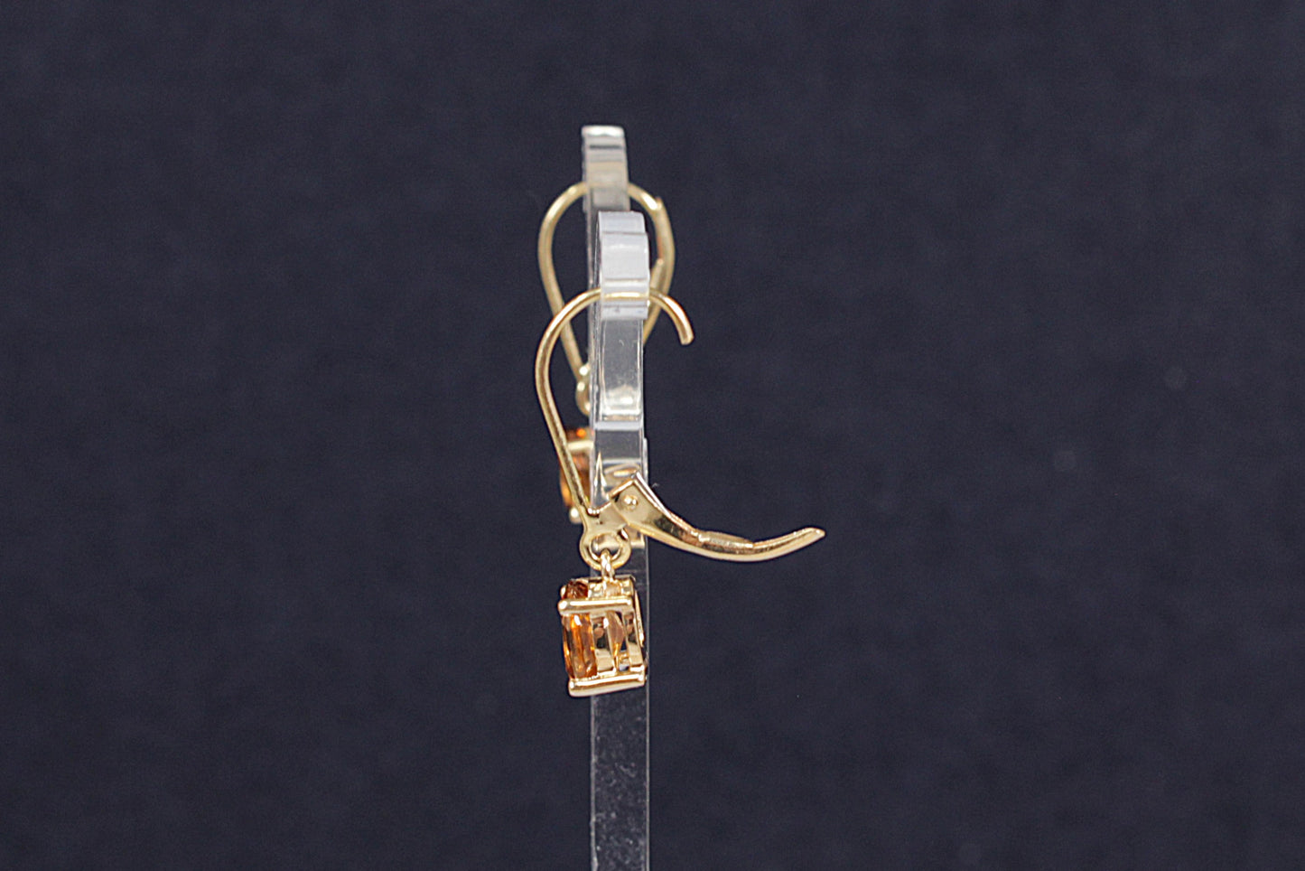 10ct Gold Honey Citrine Drop Earrings