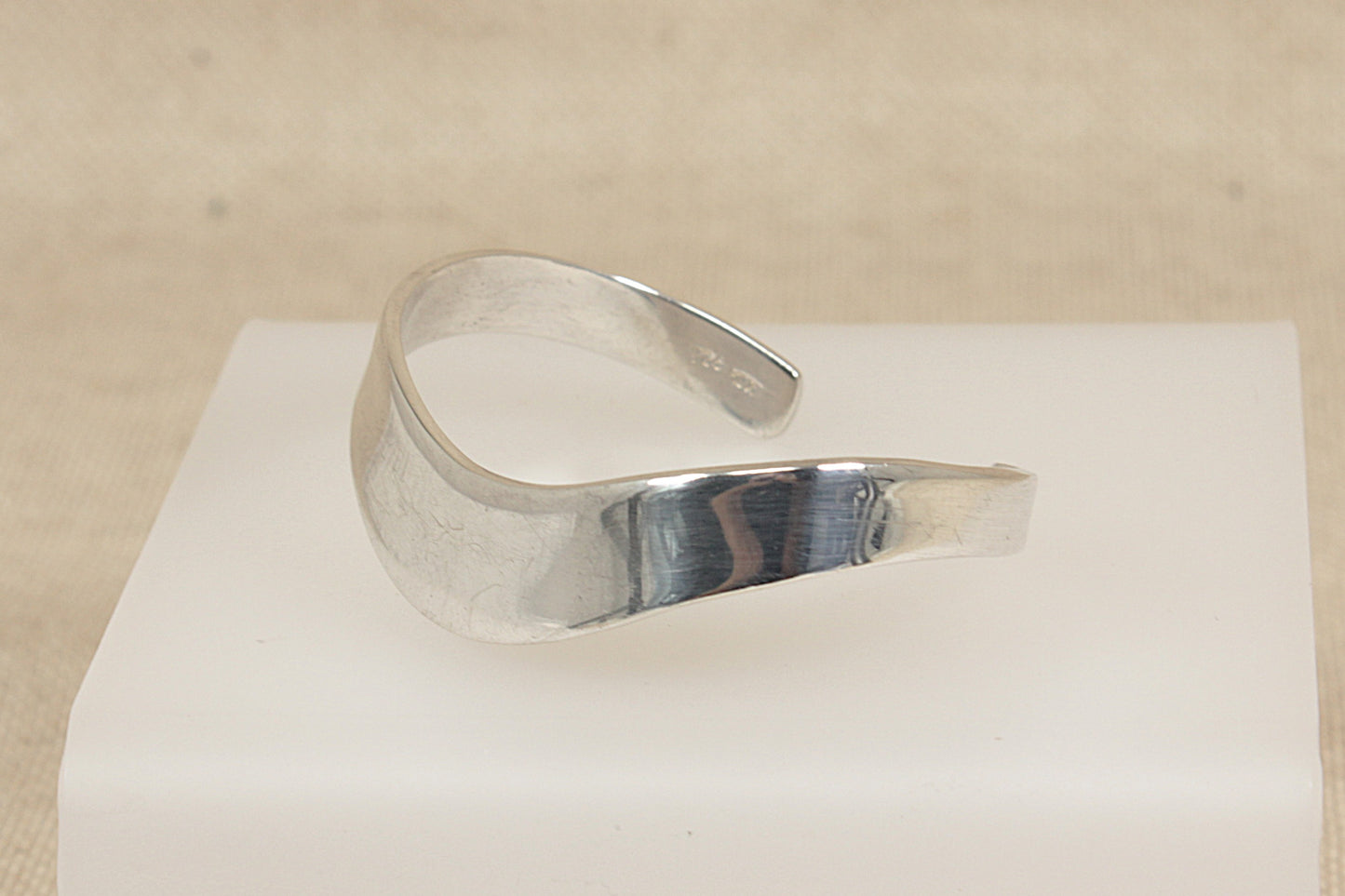 Silver Tension Bangle Bracelet