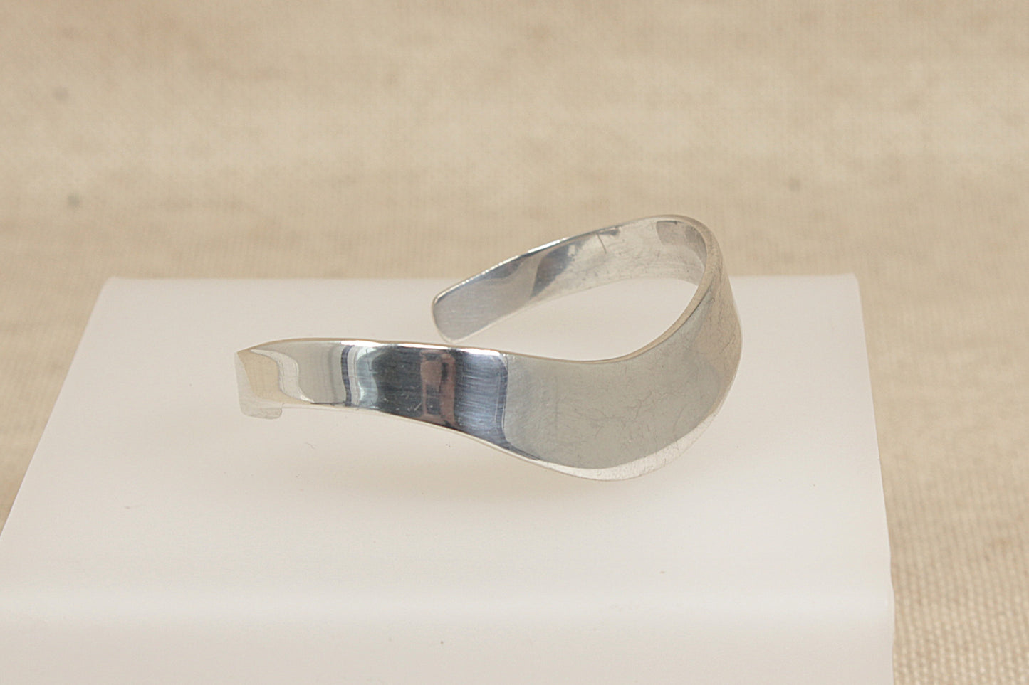 Silver Tension Bangle Bracelet