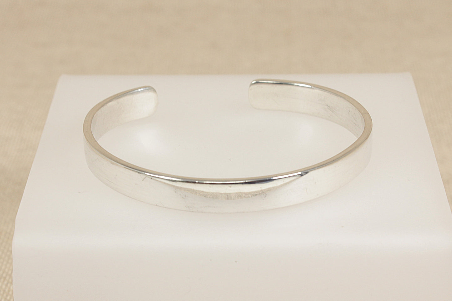Silver Tension Bangle Bracelet