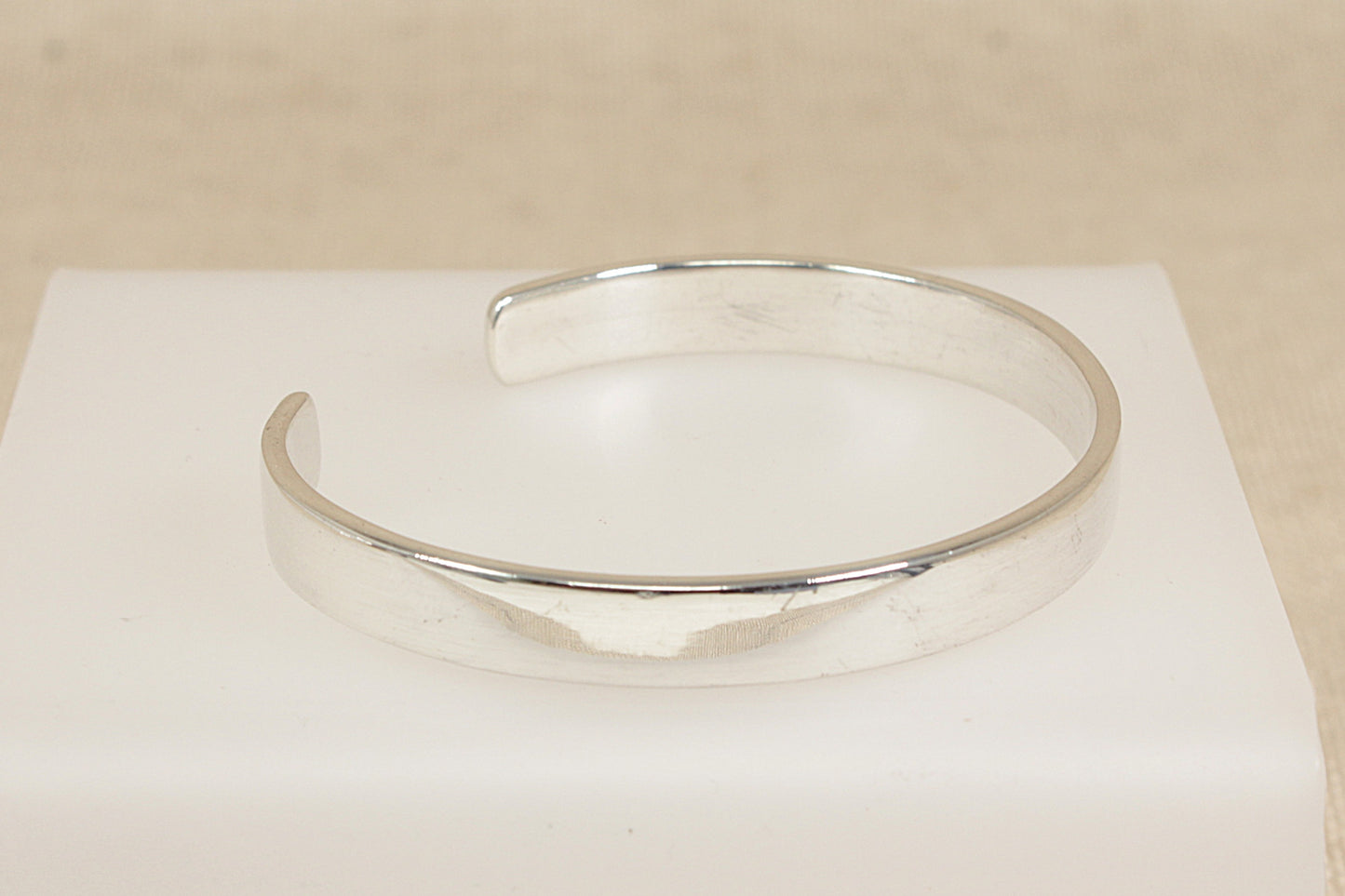 Silver Tension Bangle Bracelet