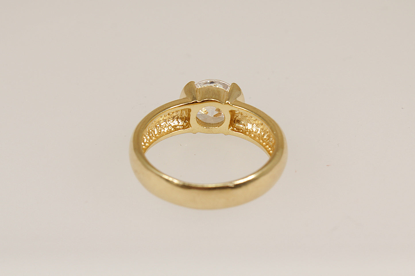 Silver Solitaire Cubic Zirconia Ring