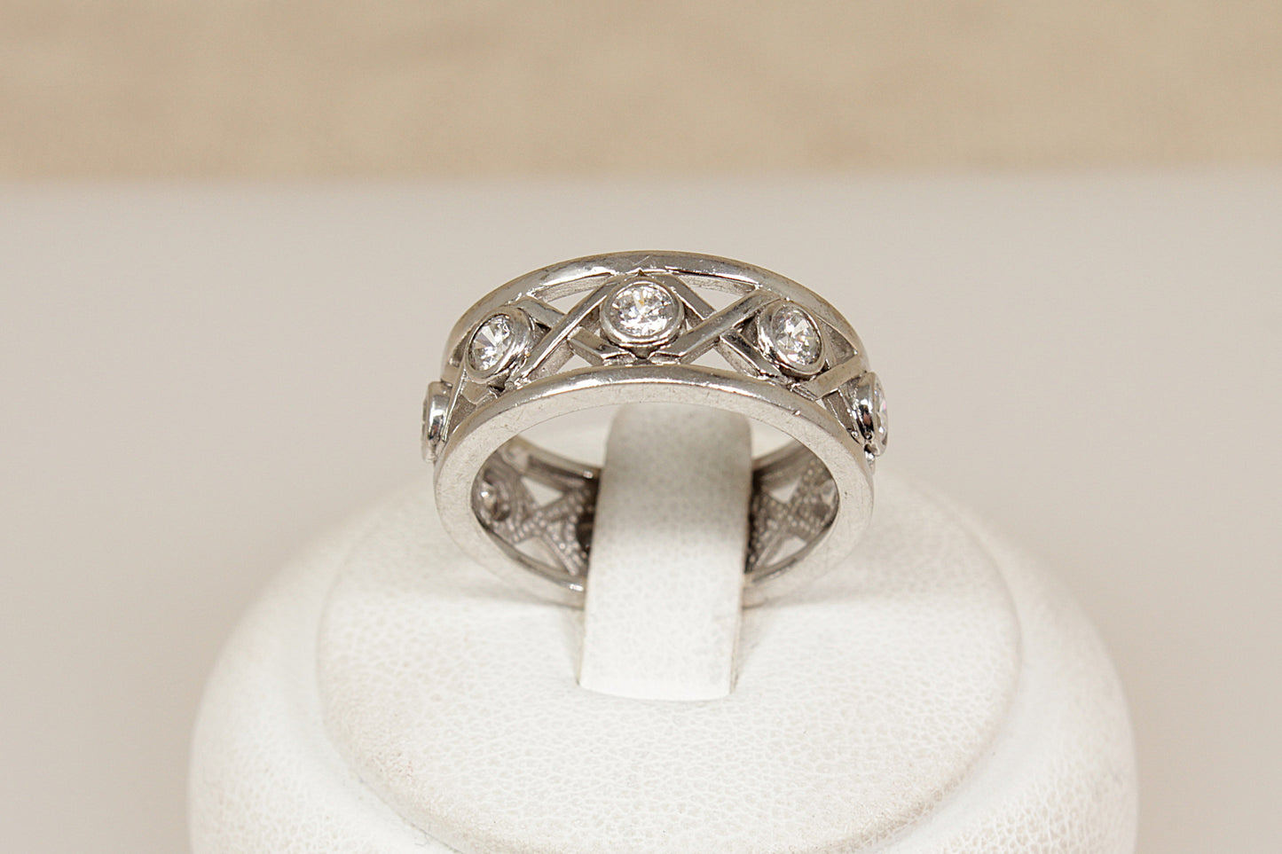 Silver Full Eternity Ring