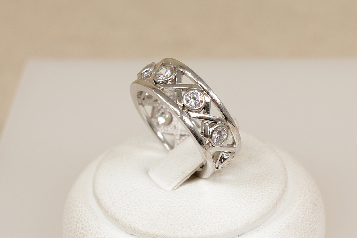 Silver Full Eternity Ring