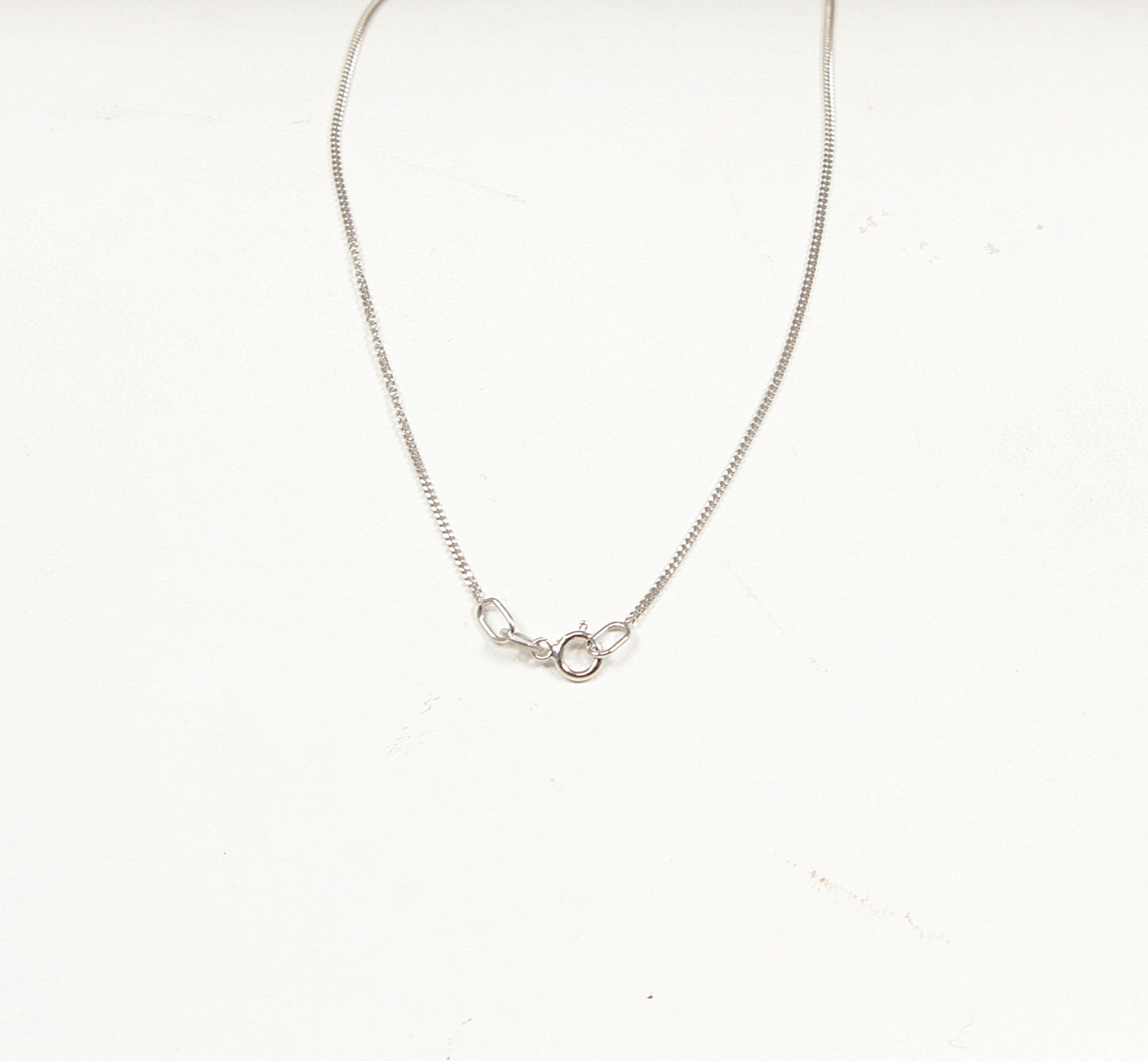 9ct White Gold Smoky Quartz and Diamond Pendant and Chain Necklace