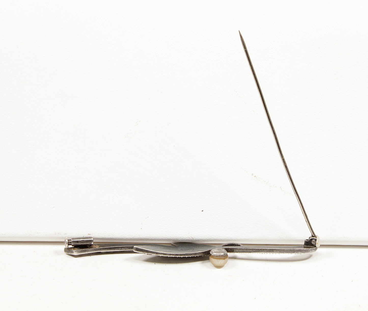 Silver Marcasite, Cultured Pearl Dragonfly Brooch