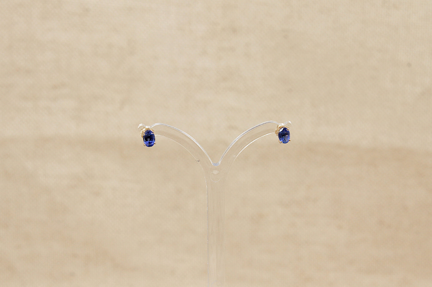 10ct Gold London Blue Topaz Stud Earring