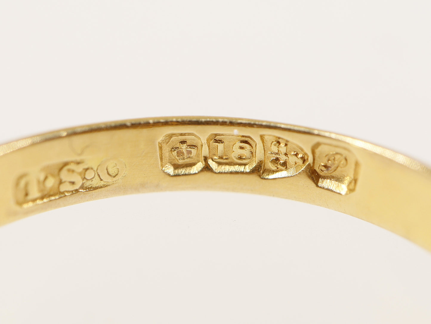 Edwardian 18ct Gold Blue Paste and Topaz Trilogy Ring