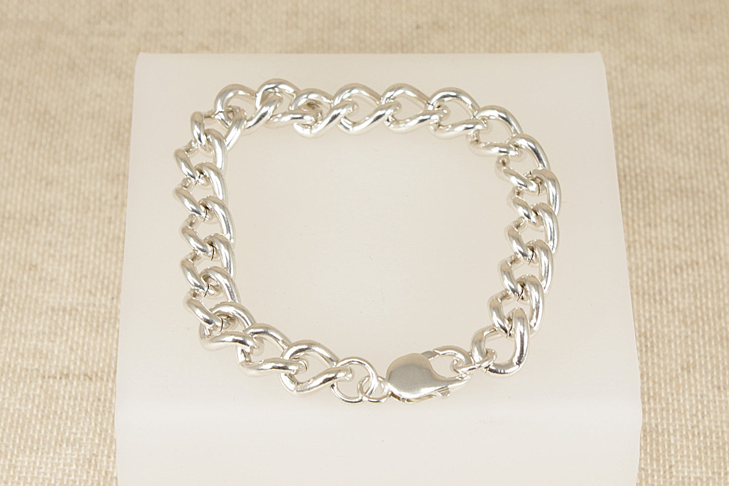 Gents Silver Curb Link Bracelet