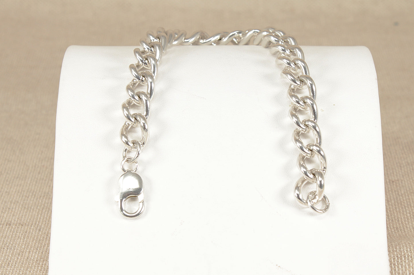 Gents Silver Curb Link Bracelet