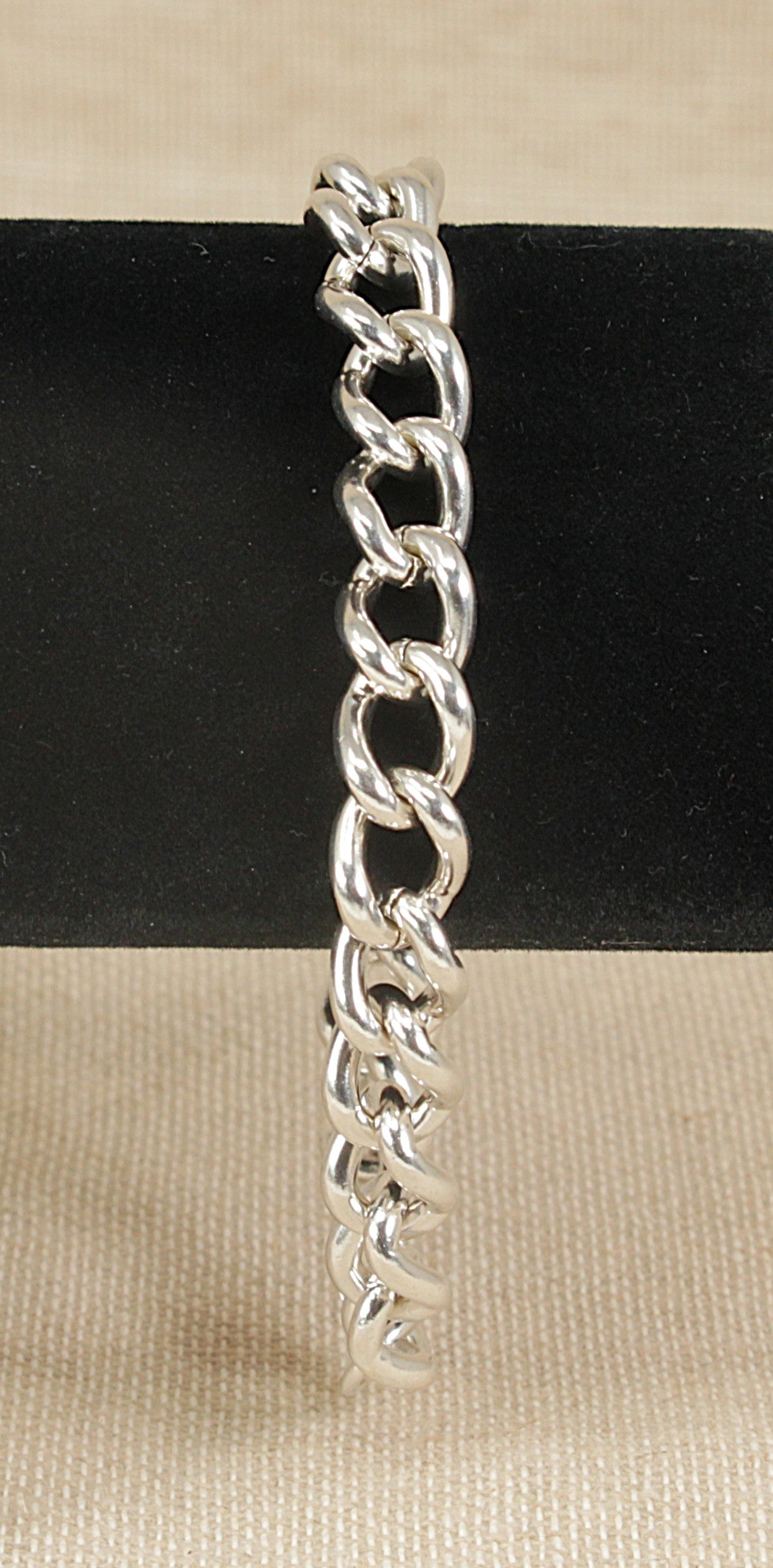 Gents Silver Curb Link Bracelet