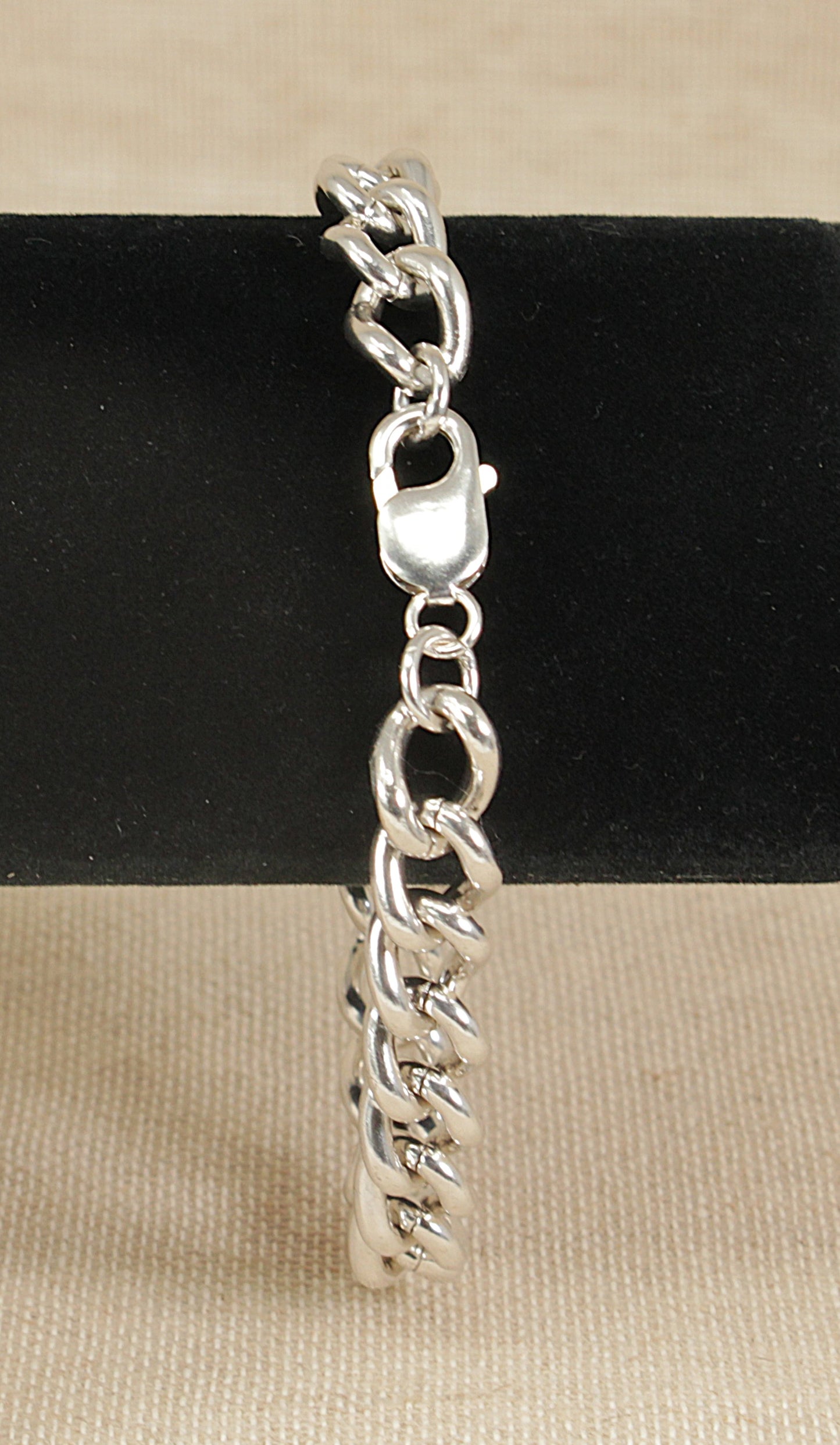Gents Silver Curb Link Bracelet