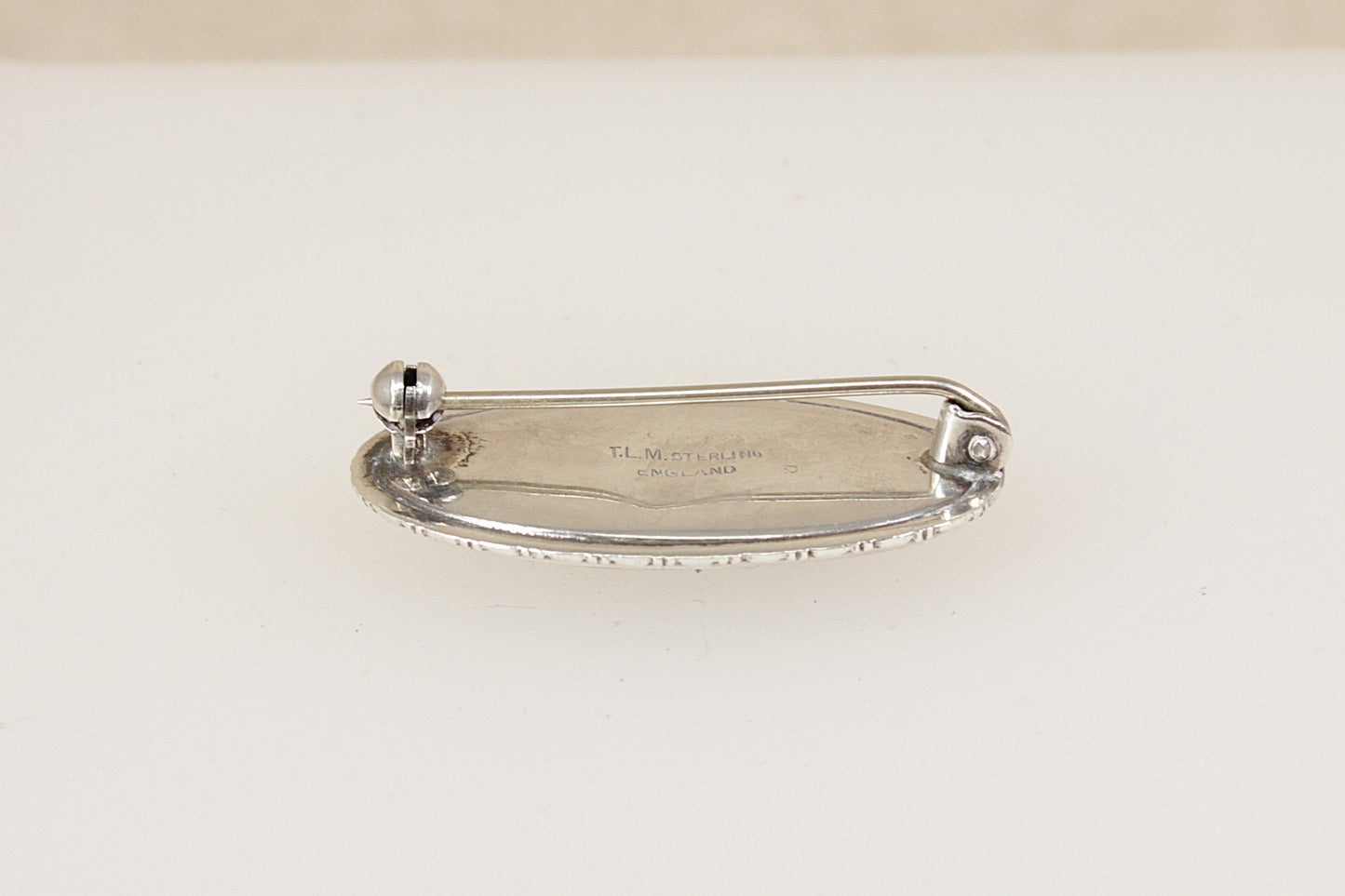 Art Deco Silver ‘Desert Island’ Scene Brooch by T.L. Mott
