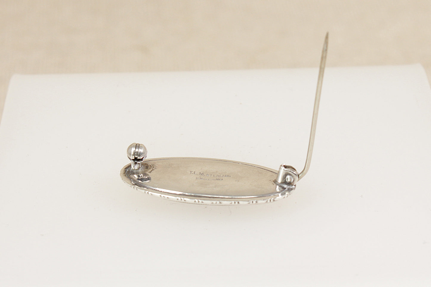 Art Deco Silver ‘Desert Island’ Scene Brooch by T.L. Mott