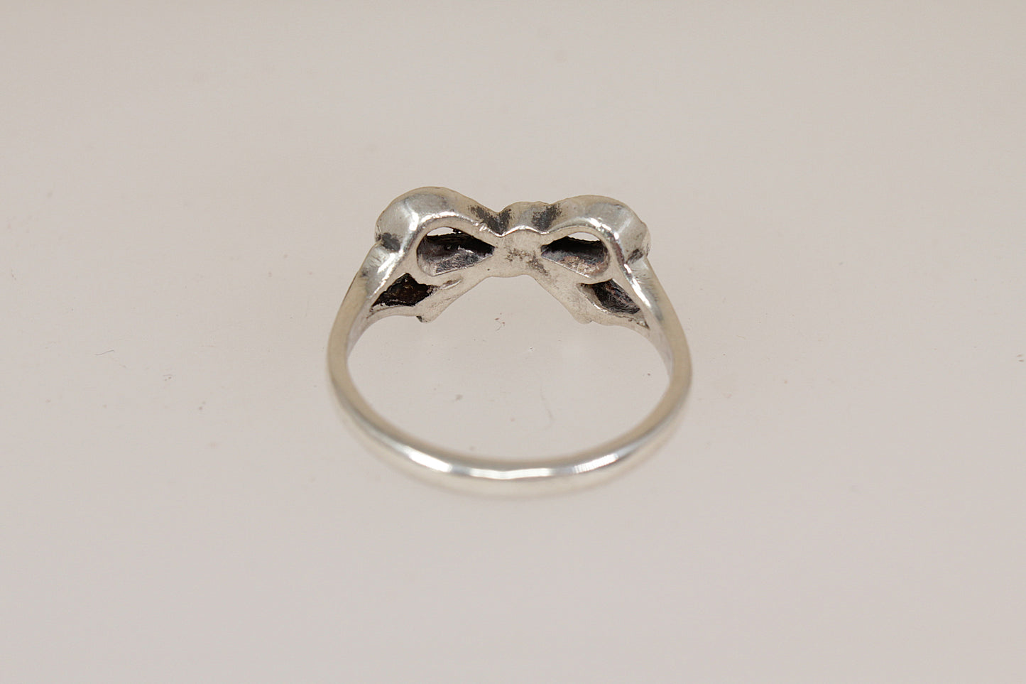 Art Deco Silver & Marcasite Bow Ring