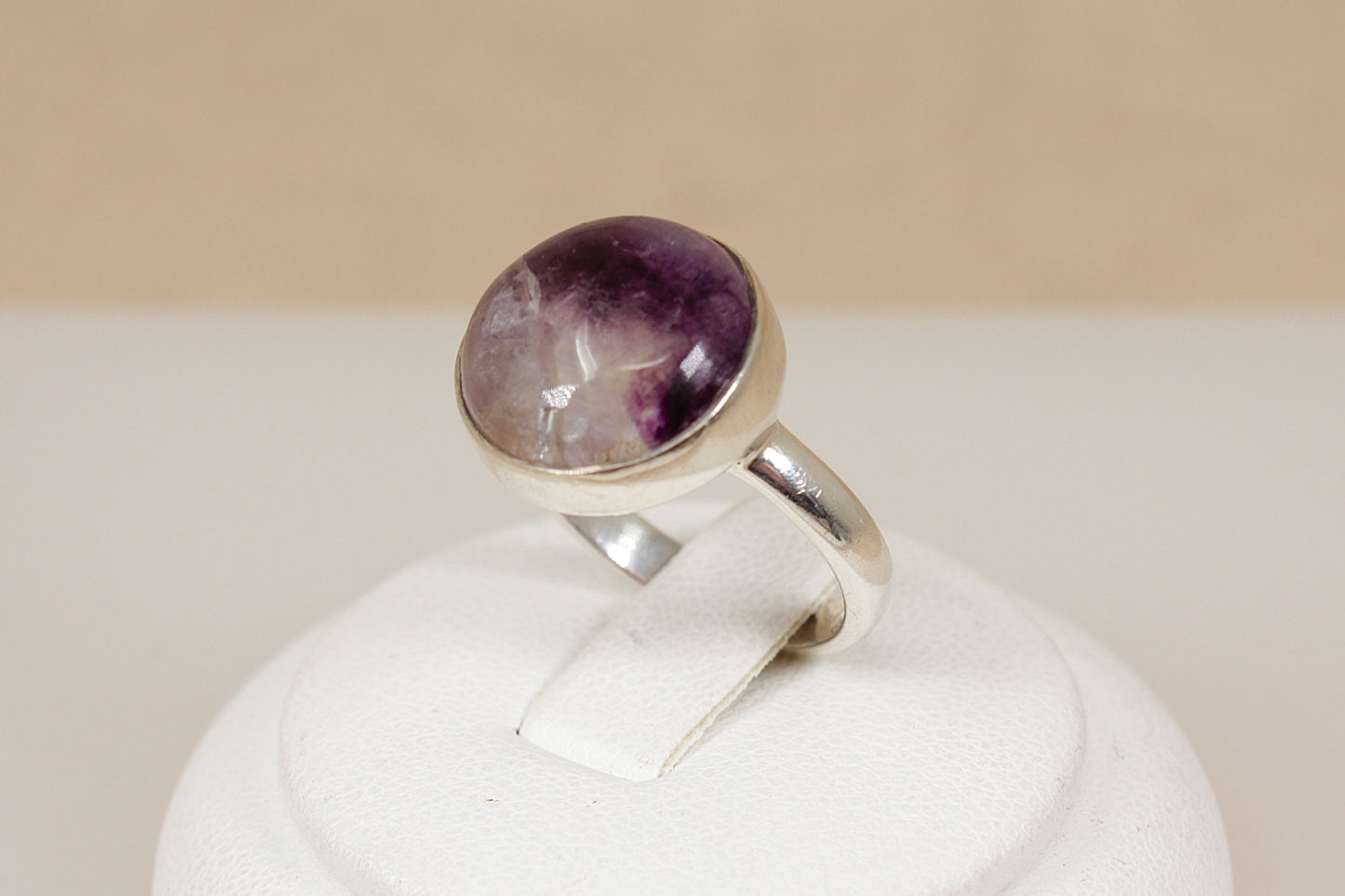 Silver Blue John Ring