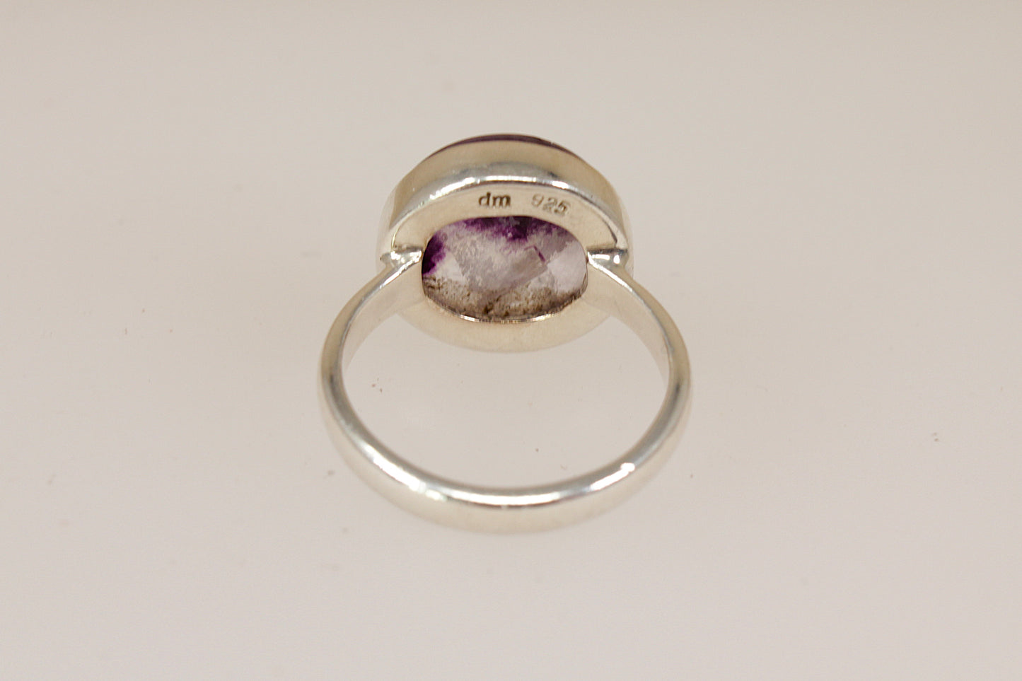 Silver Blue John Ring