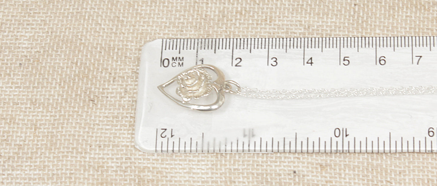 Silver Heart Pendant Necklace