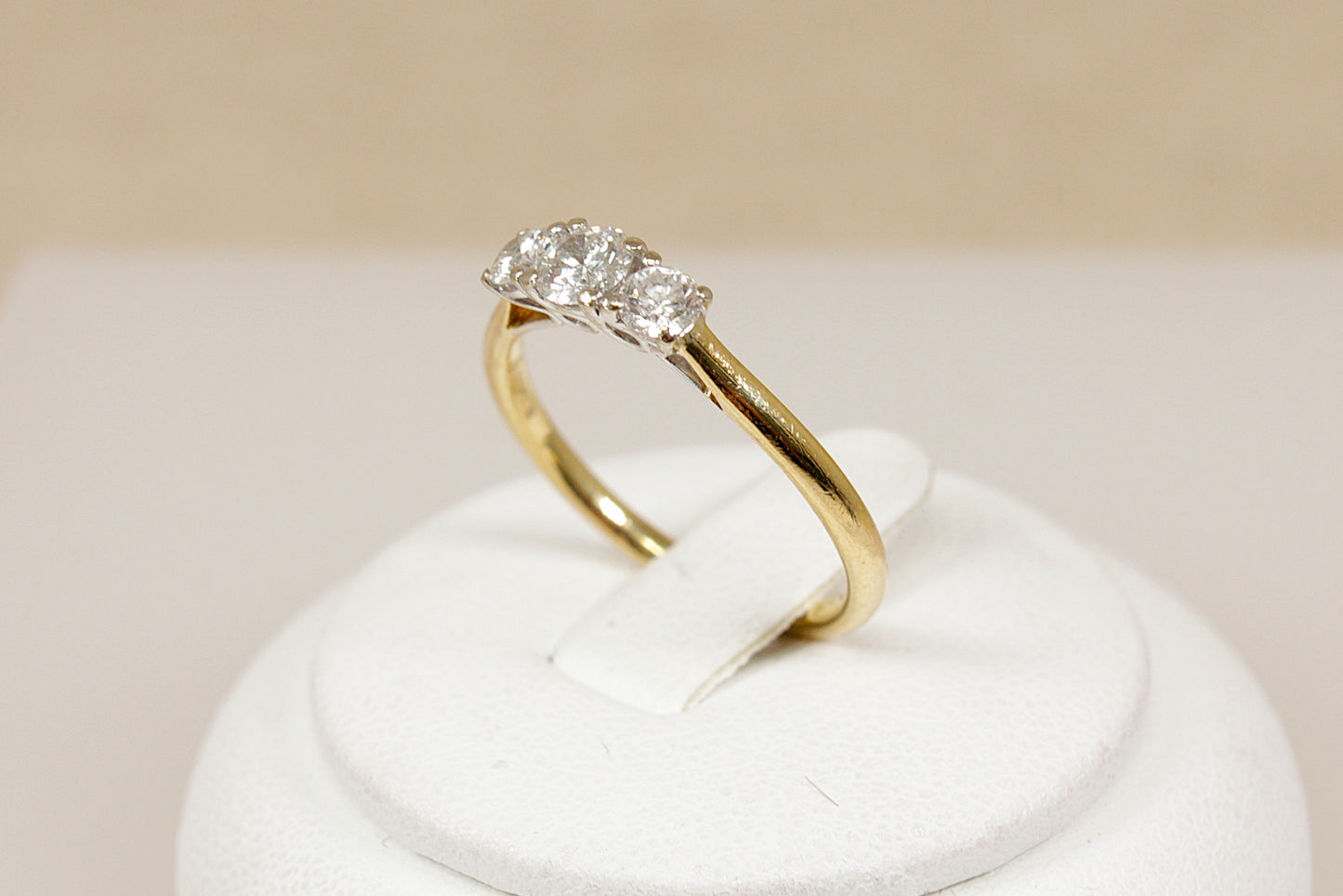 18ct Gold Diamond Trilogy Ring