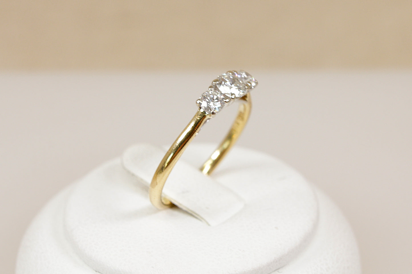 18ct Gold Diamond Trilogy Ring