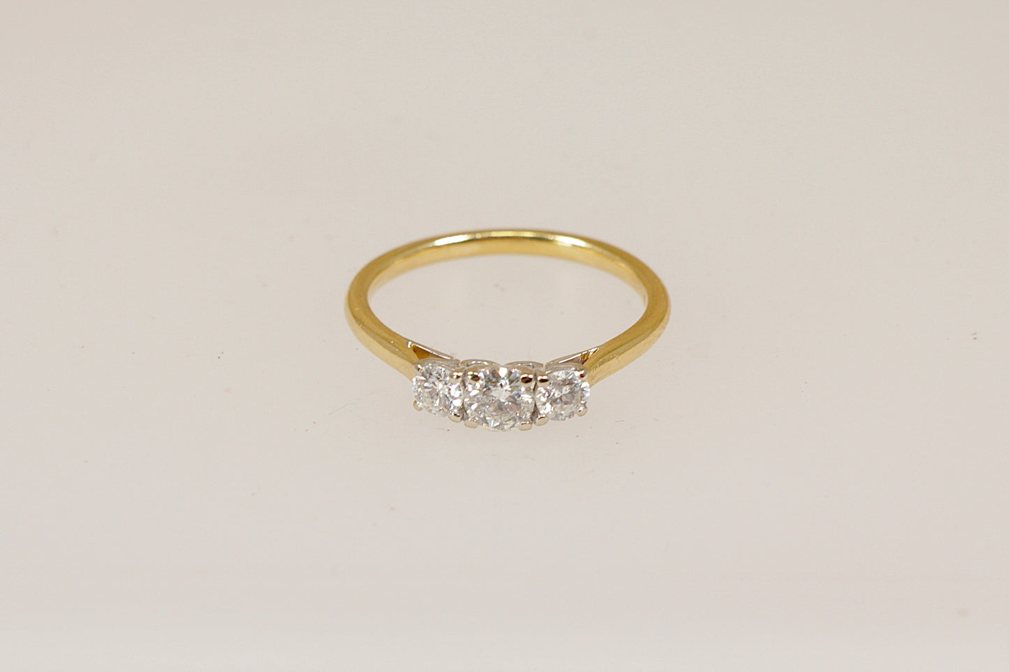 18ct Gold Diamond Trilogy Ring