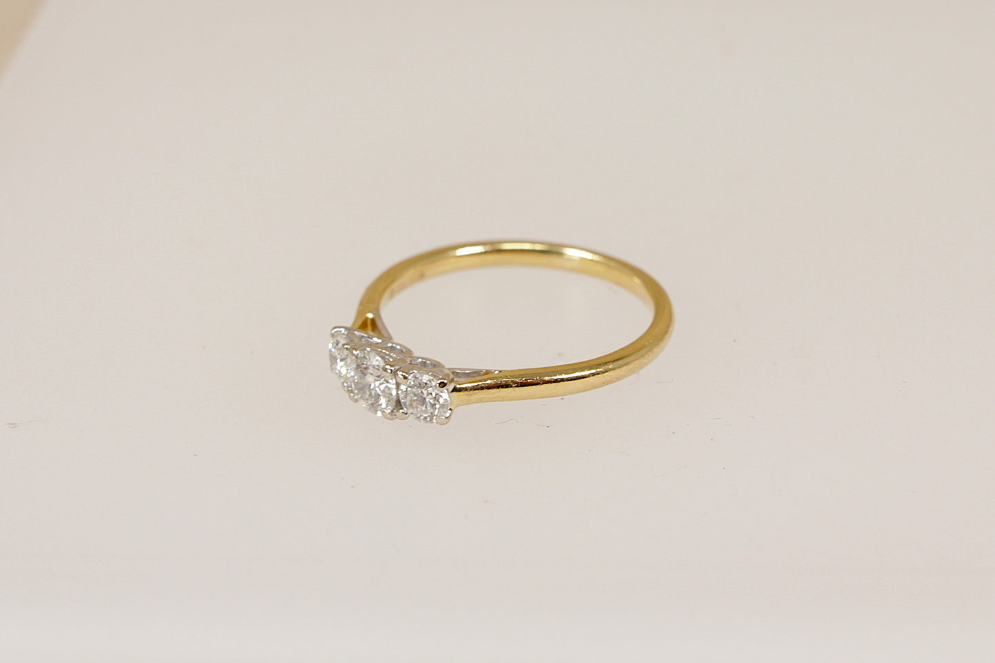 18ct Gold Diamond Trilogy Ring