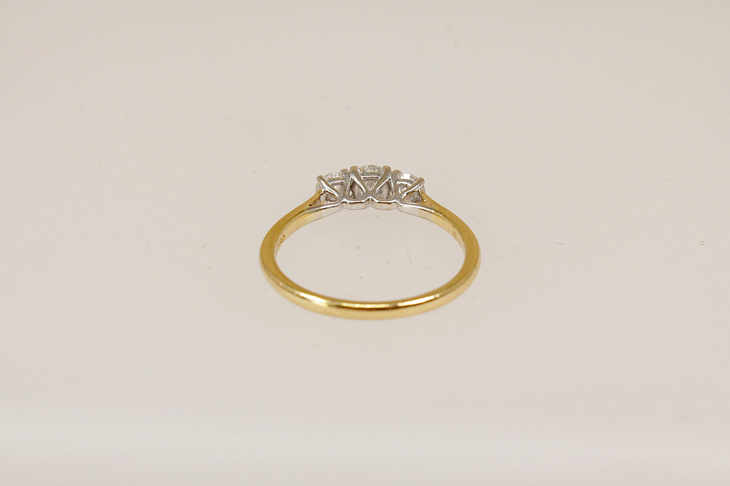 18ct Gold Diamond Trilogy Ring