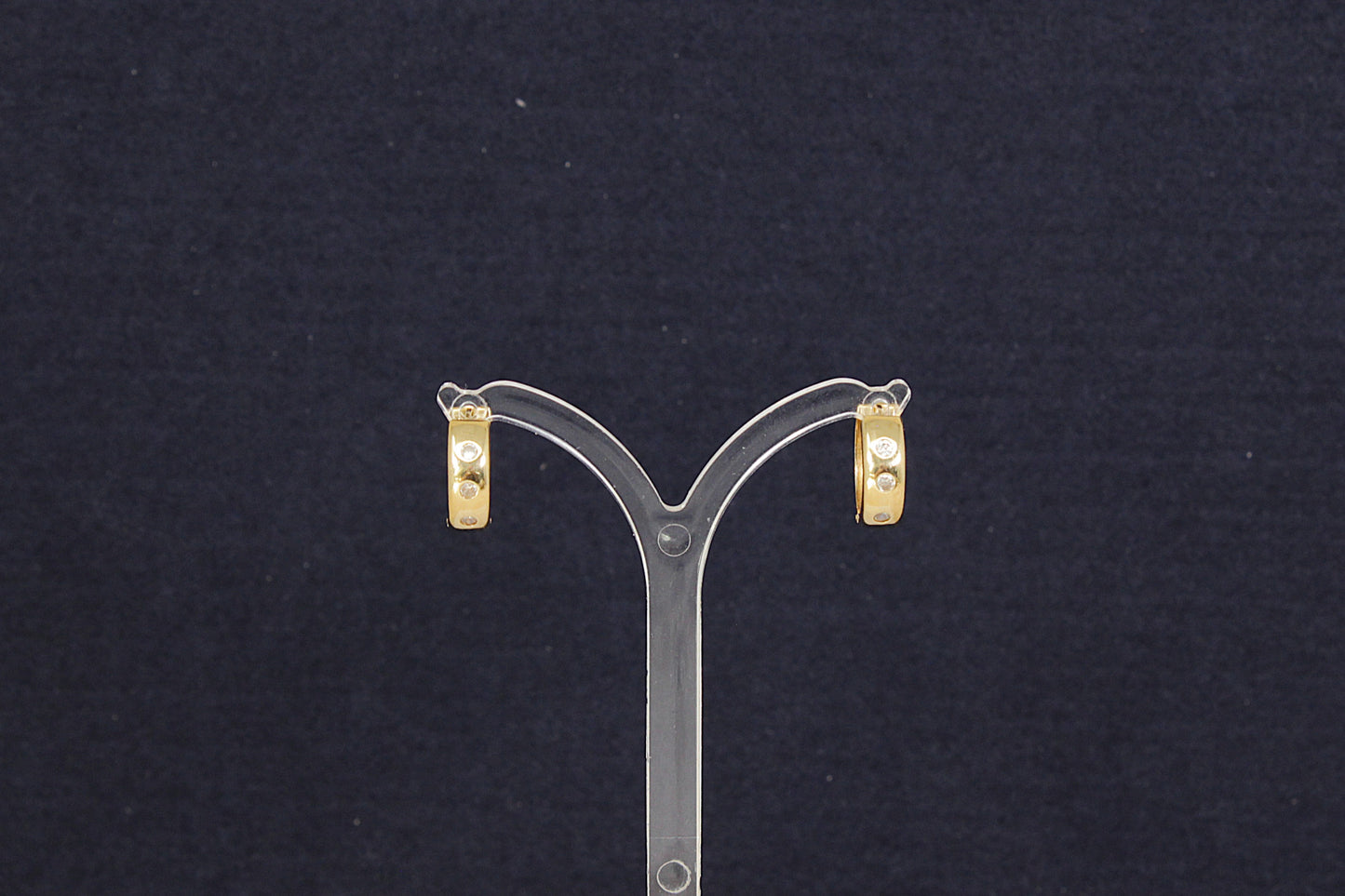 Elegant 9ct Gold ‘Scatter’ Hoop Earrings