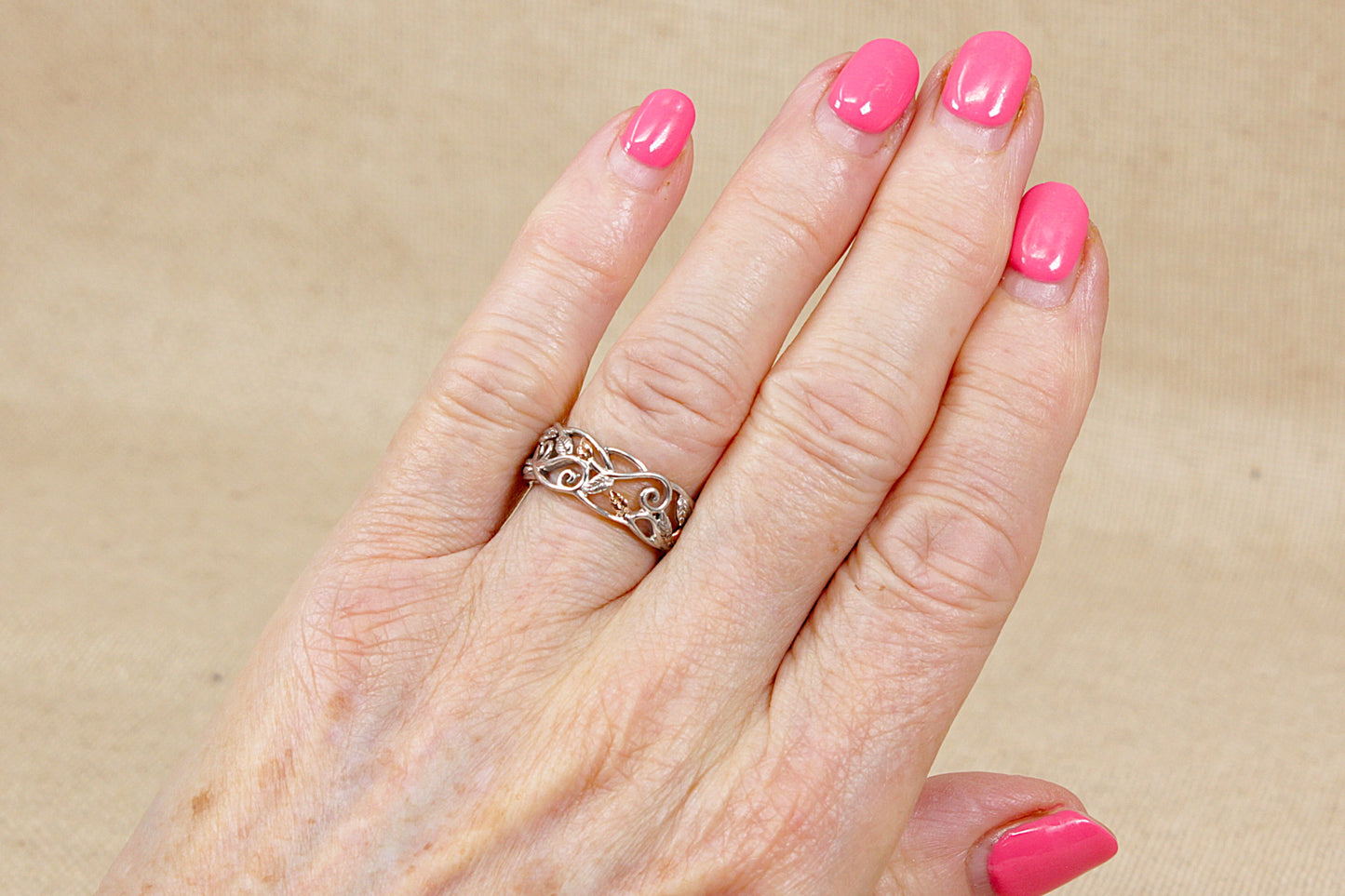 Welsh Clogau Sterling Silver Vine Ring
