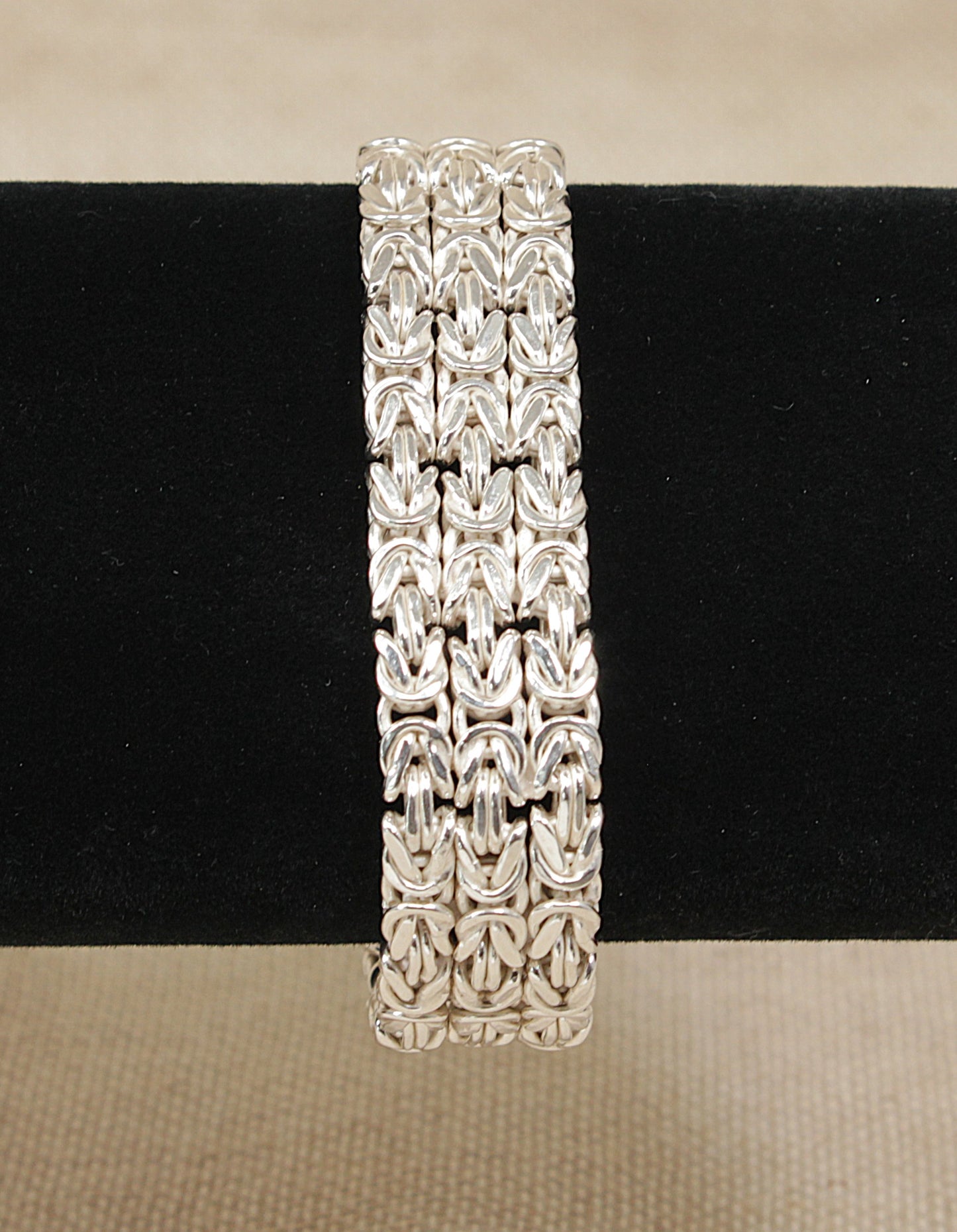 An Italian Silver 3 Strand Designer Rope Bracelet