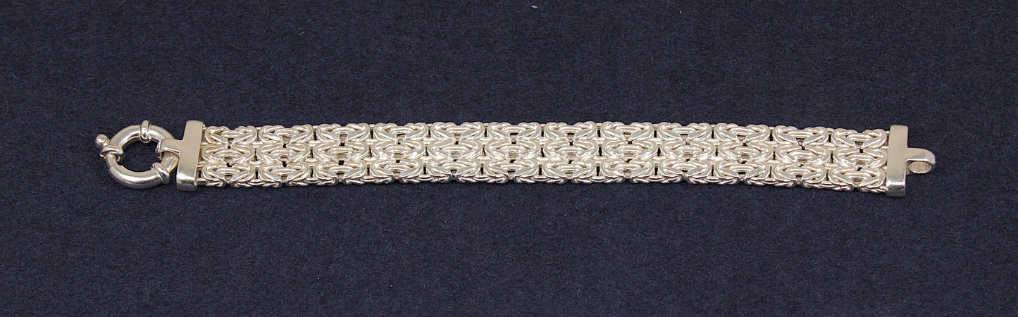 An Italian Silver 3 Strand Designer Rope Bracelet