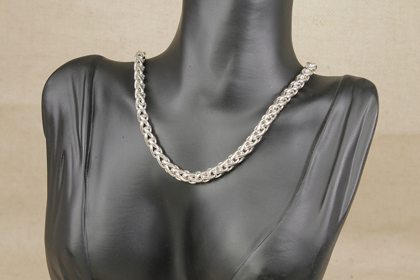 Stylish Sterling Silver Rope Necklace Chain