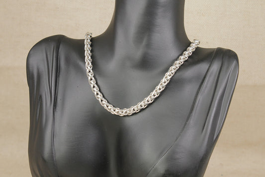 Stylish Sterling Silver Rope Necklace Chain