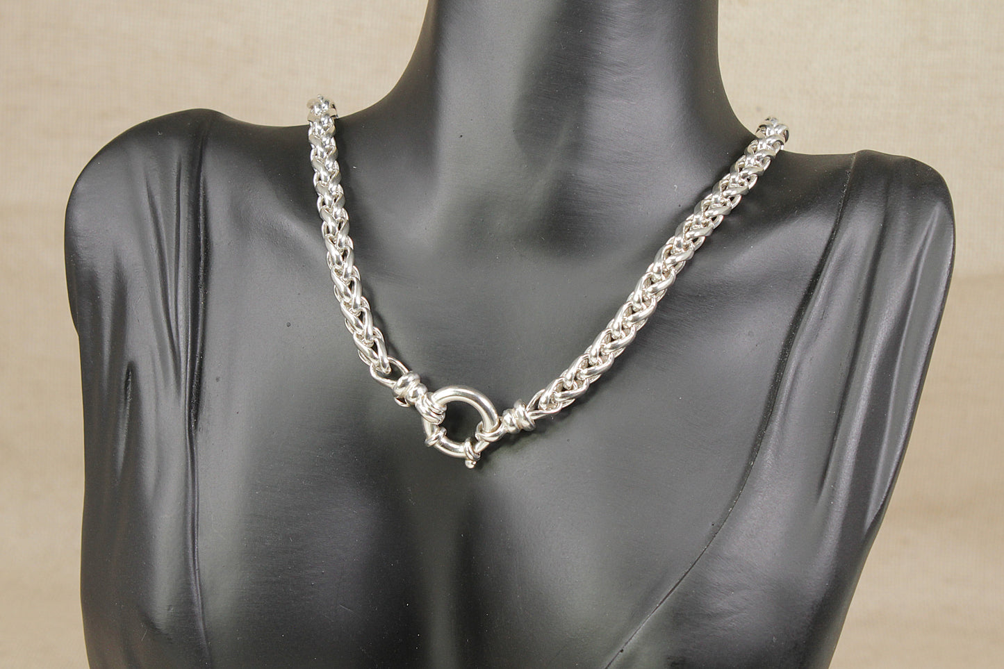 Stylish Sterling Silver Rope Necklace Chain