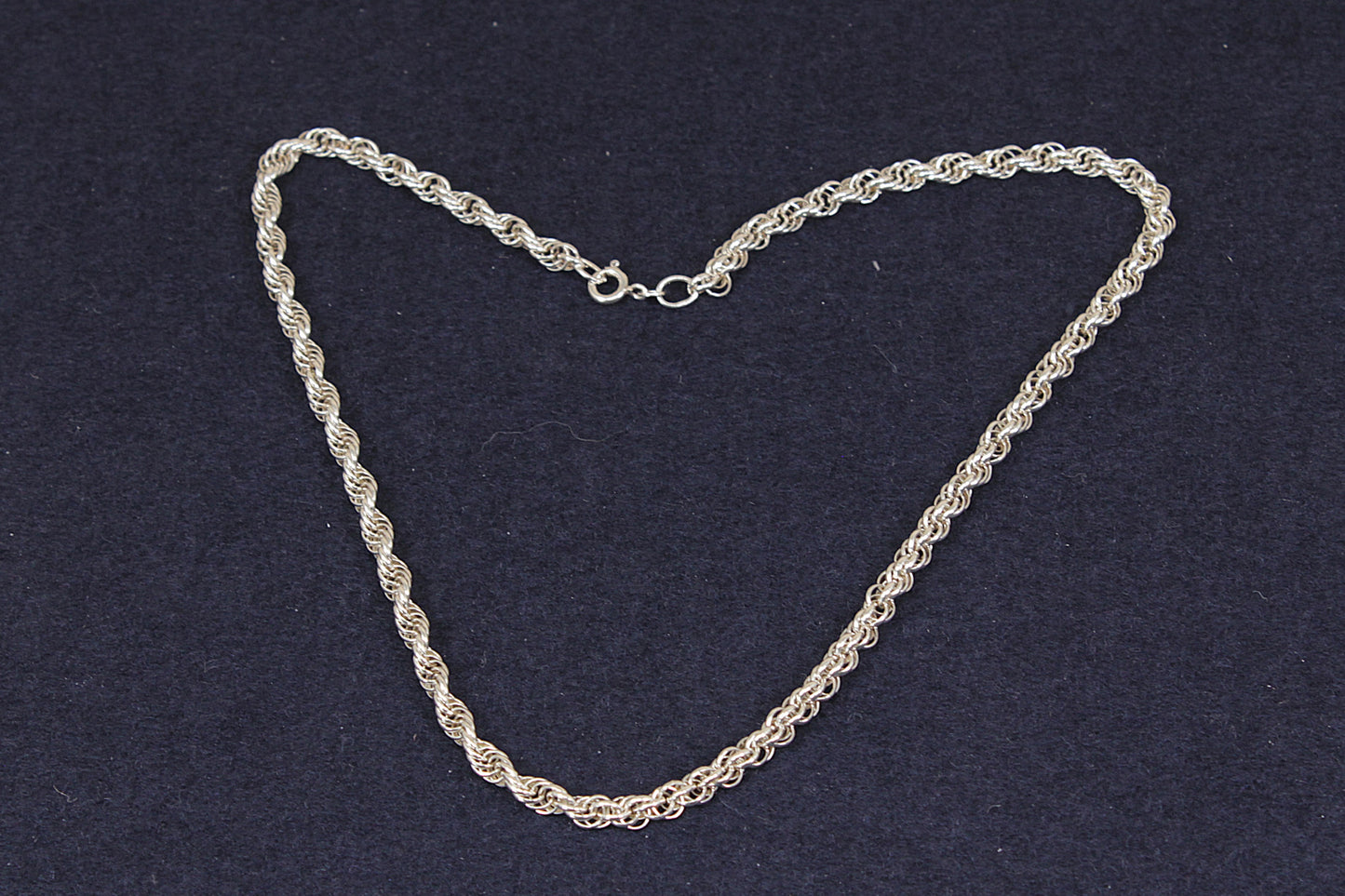 Silver ‘Prince of Wales’ Rope Chain Necklace