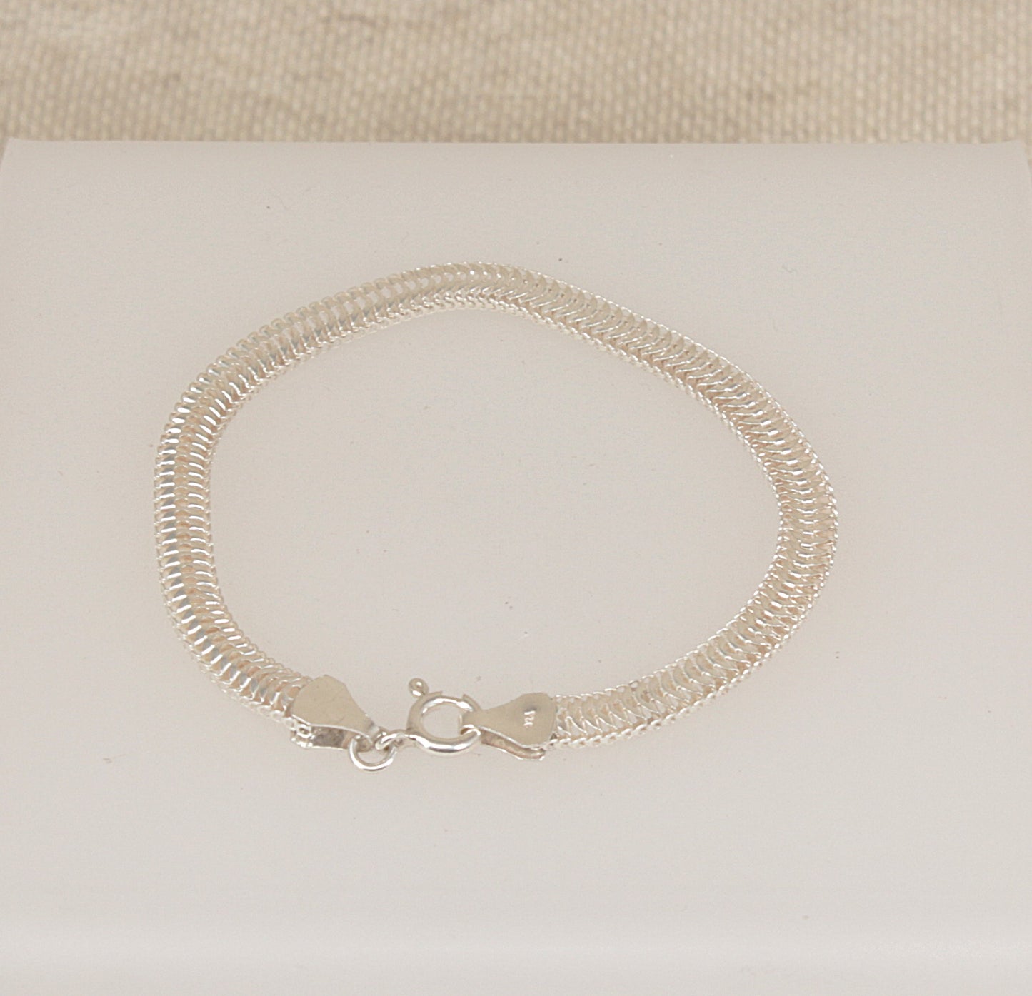 Classic Silver Snake Chain Bracelet