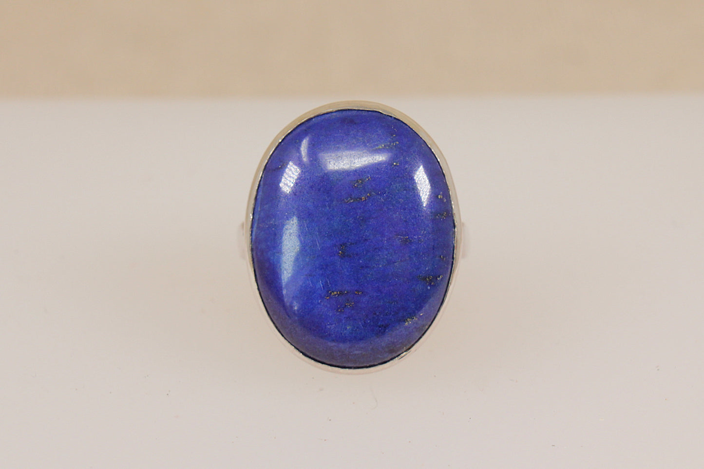 Gorgeous Vintage Sterling Silver Lapis Lazuli Designer Statement Ring