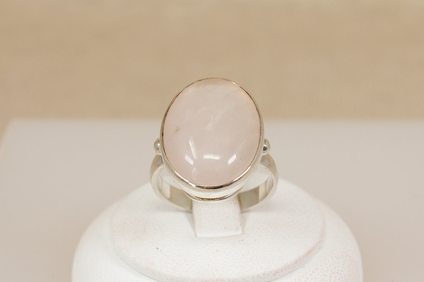 Stunning Sterling Silver Rainbow Moonstone Ring