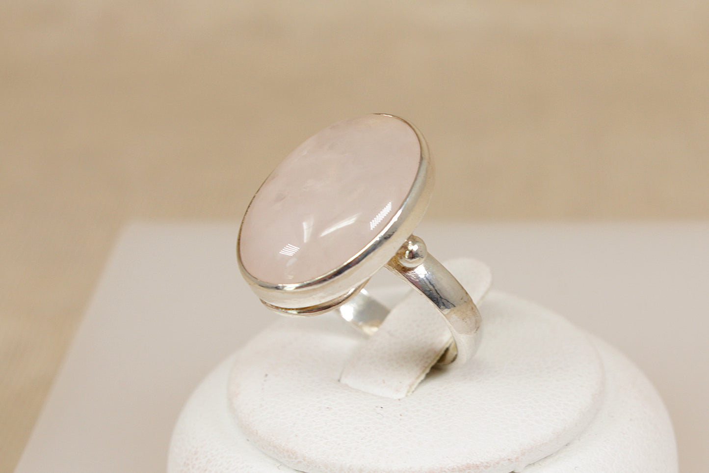 Stunning Sterling Silver Rainbow Moonstone Ring