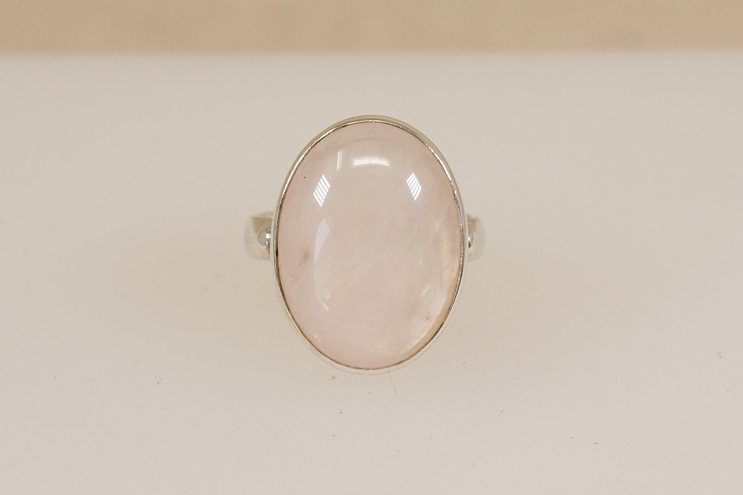 Stunning Sterling Silver Rainbow Moonstone Ring
