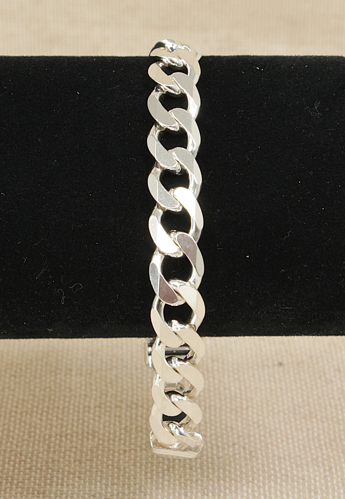 Silver Curb Link Bracelet - 8 ½"
