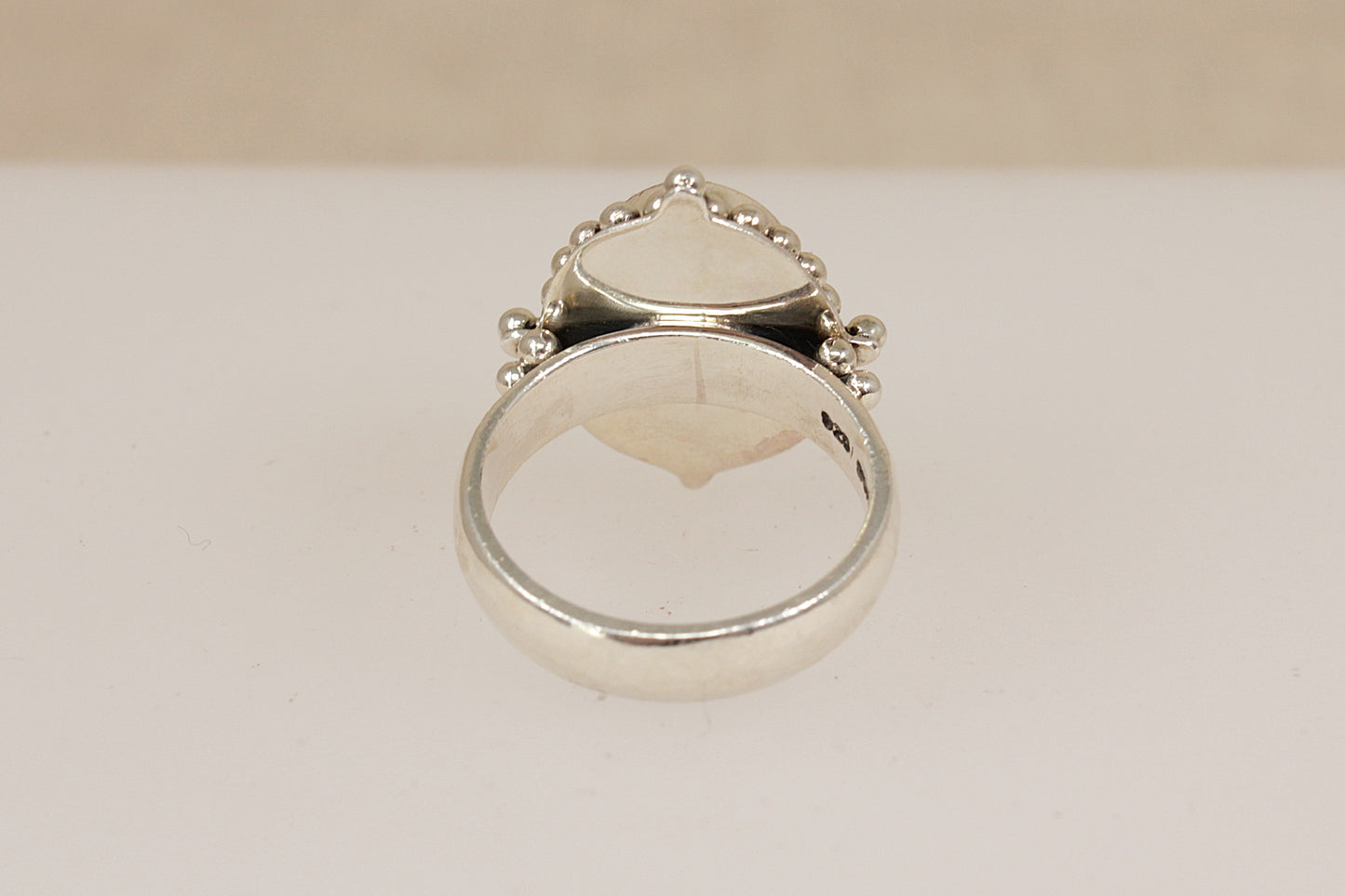 Beautiful Silver & Blue Opal Designer Statement Ring by Suarti