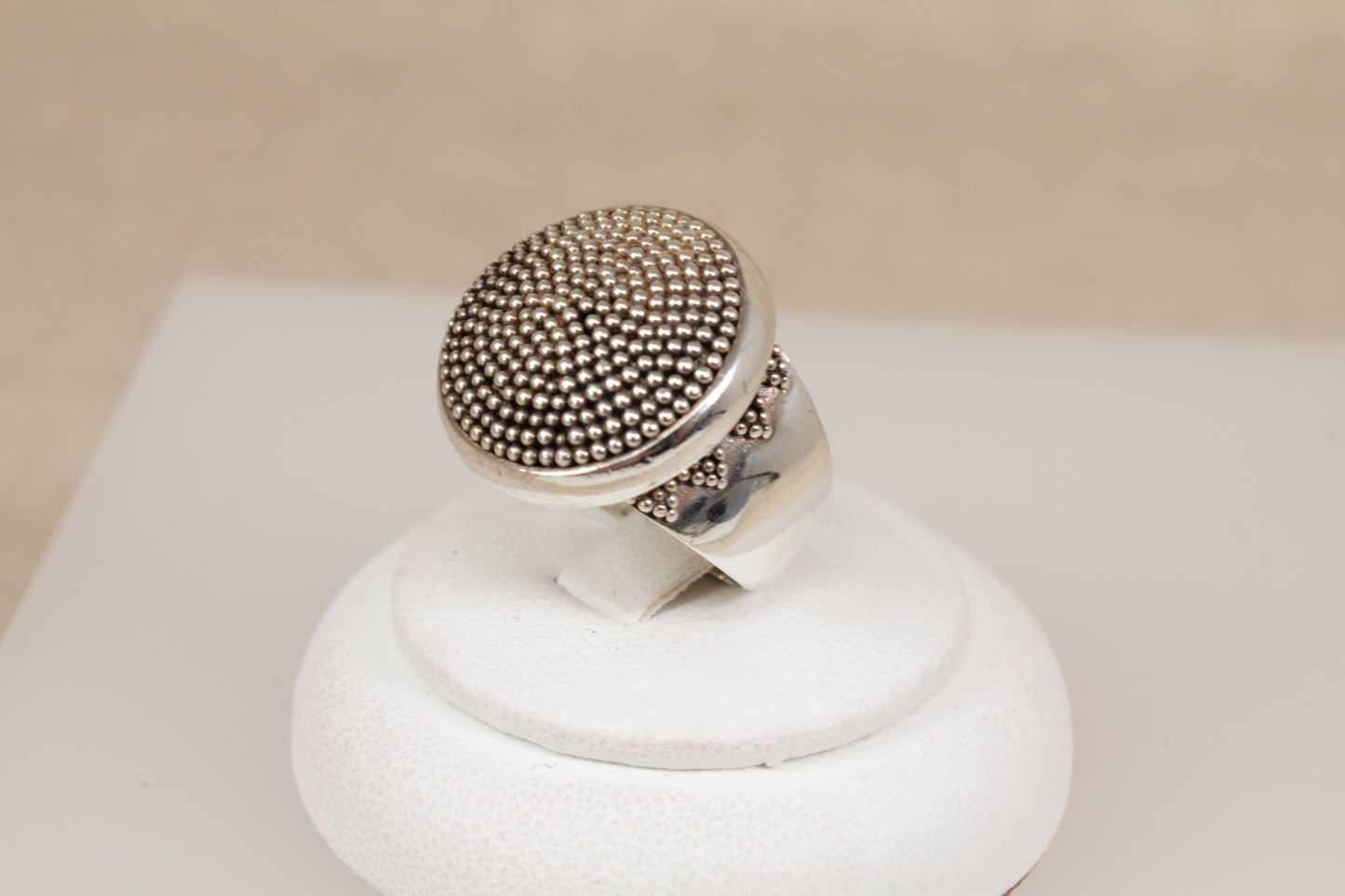 Stunning Handcrafted Suarti Sterling Silver Statement Ring