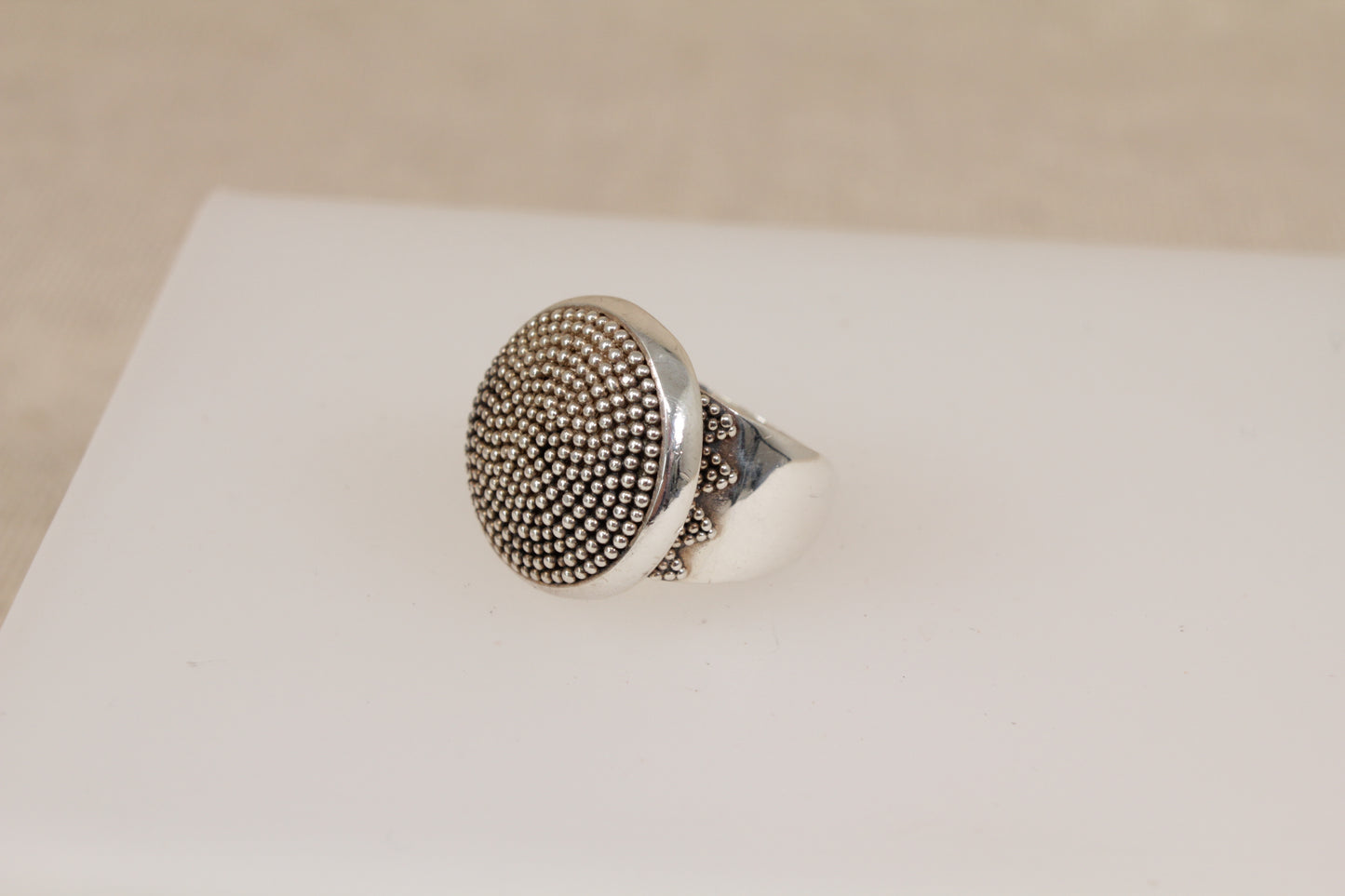 Stunning Handcrafted Suarti Sterling Silver Statement Ring