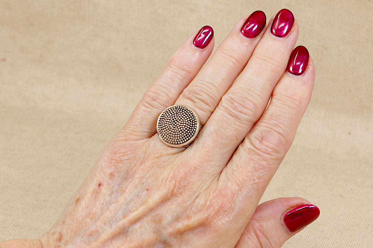 Stunning Handcrafted Suarti Sterling Silver Statement Ring