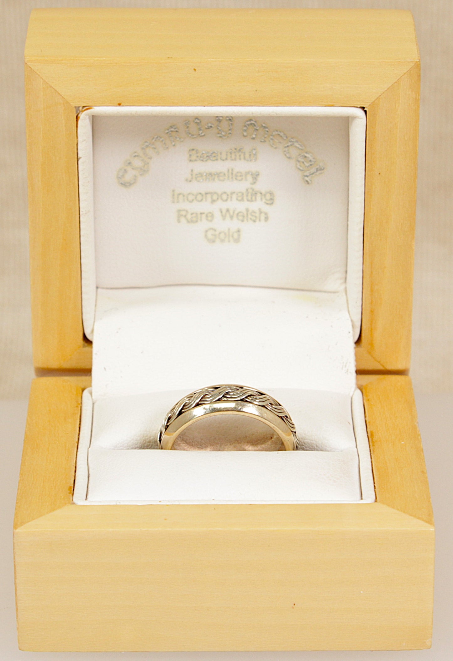 9ct Welsh Gold ‘Woven Lives’ Wedding Band